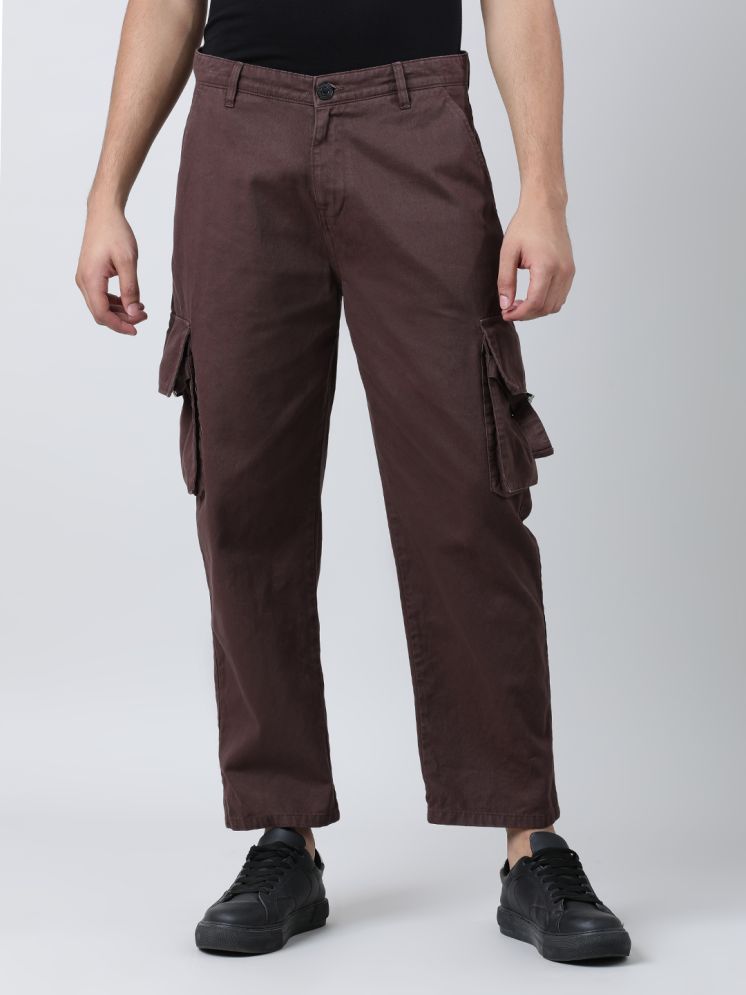     			Bene Kleed Regular Flat Men's Cargos - Brown ( Pack of 1 )