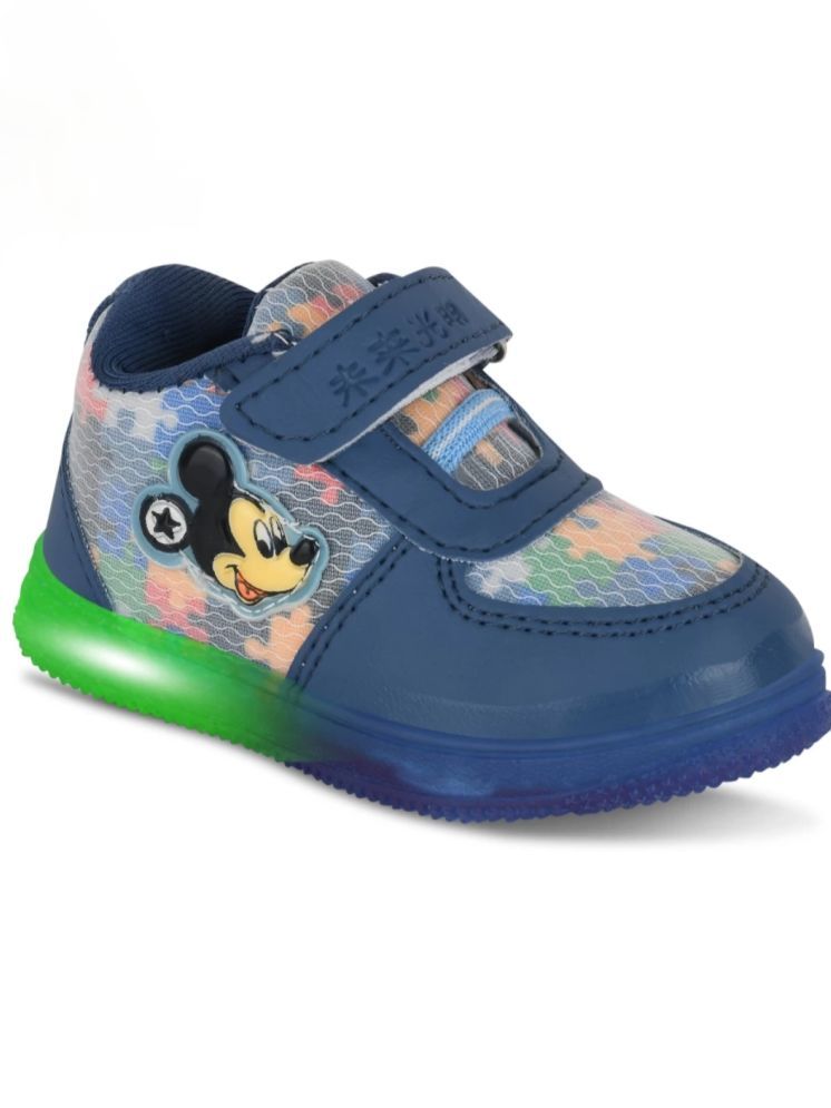     			ICONIC ME - Navy Blue Boy's LED Shoes ( 1 Pair )