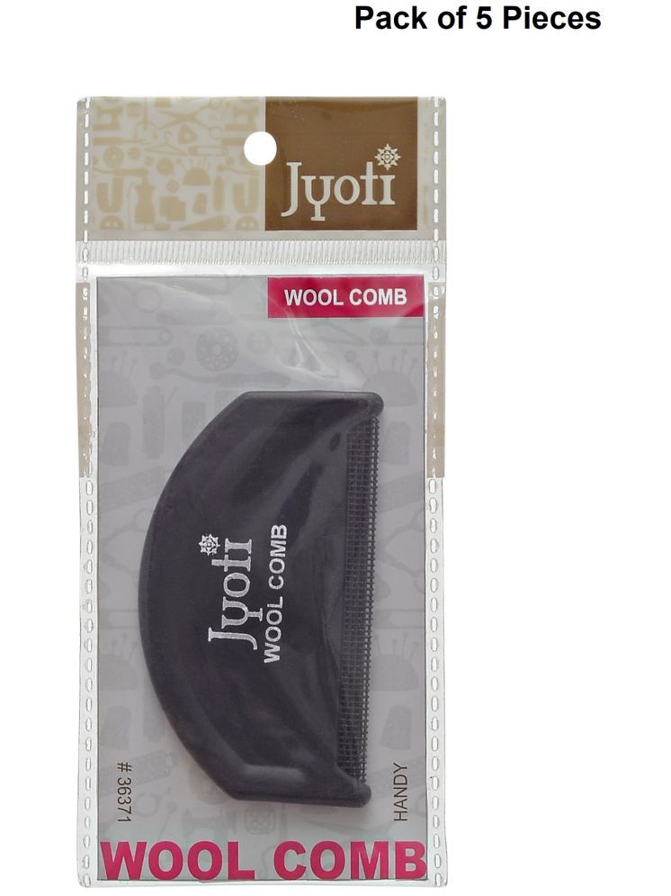     			Jyoti Black Wool Comb - Fabric Shaver & Cashmere Comb, Removes Pills, Fuzz, and Lint from Clothes, Lint Remover Tool for Woolen Clothes, Sweaters, Cashmere, and De-Pilling Knitwear - Pack of 5 Pieces