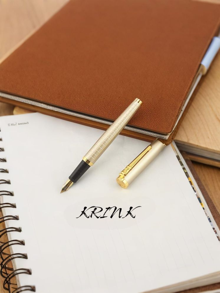     			Krink Gold Fine Line Fountain Pen ( Pack of 1 )