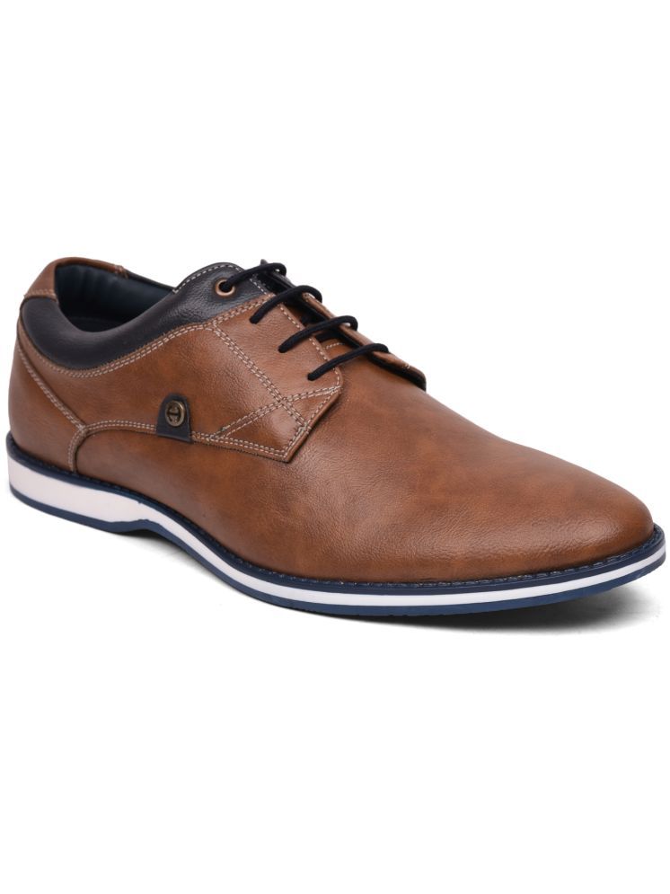     			Liberty Tan Men's Derby Formal Shoes