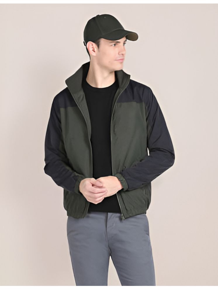     			PLUS PARADISE Polyester Men's Windcheater Jacket - Green ( Pack of 1 )