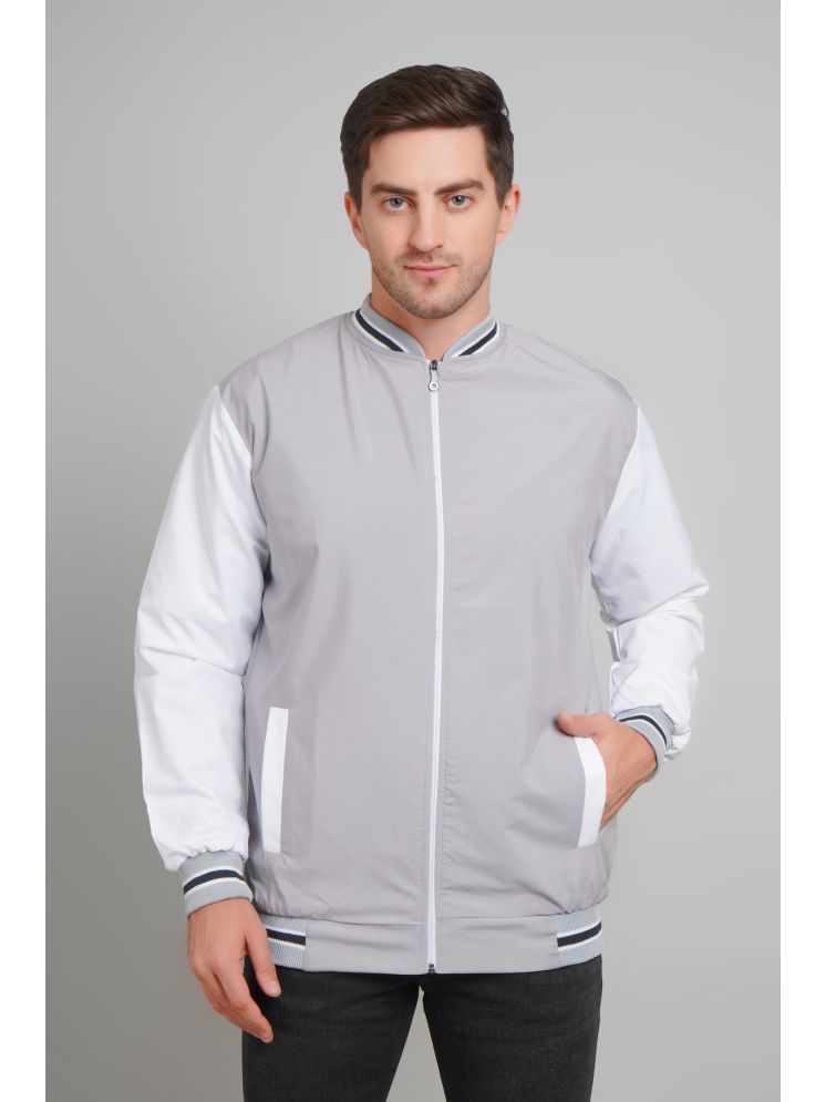     			PLUS PARADISE Polyester Men's Windcheater Jacket - Grey ( Pack of 1 )