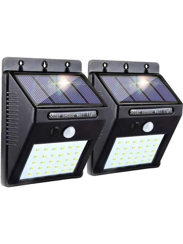     			QitmirMKT 20 LED Outdoor Lights with Motion Sensor Solar (Pack of 2) 5W Black Emergency Light ( Pack of 2 )