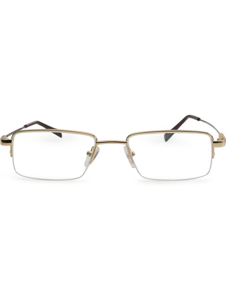     			Redex Gold Rectangular Eyeglass Frame ( Pack of 1 )