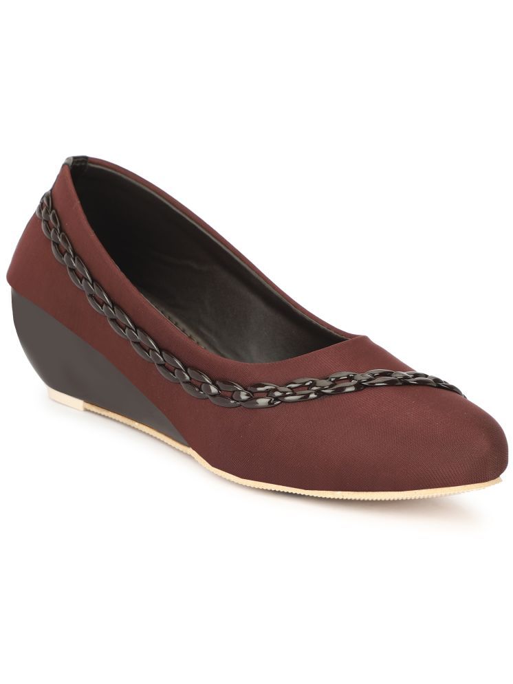     			Rimezs Brown Women's Casual Ballerinas