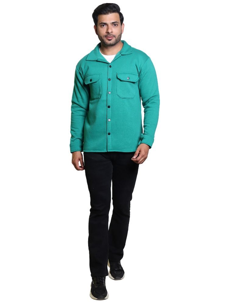     			Whyme Fashion Fleece Men's Casual Jacket - Green ( Pack of 1 )