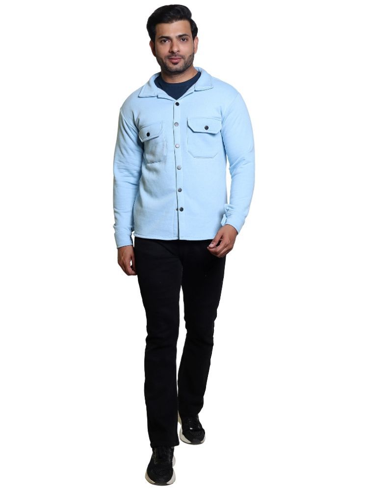     			Whyme Fashion Fleece Men's Casual Jacket - Blue ( Pack of 1 )