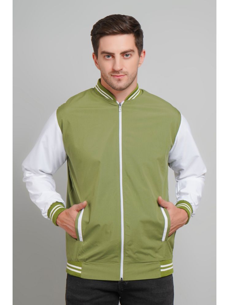     			plusperfaction Polyester Men's Quilted & Bomber Jacket - Green ( Pack of 1 )