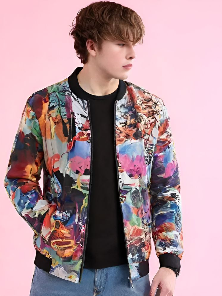     			plusperfaction Polyester Men's Quilted & Bomber Jacket - Multicolor ( Pack of 1 )