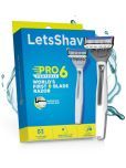 LetsShave Pro 6 Portable Razor for Men Pack of 1