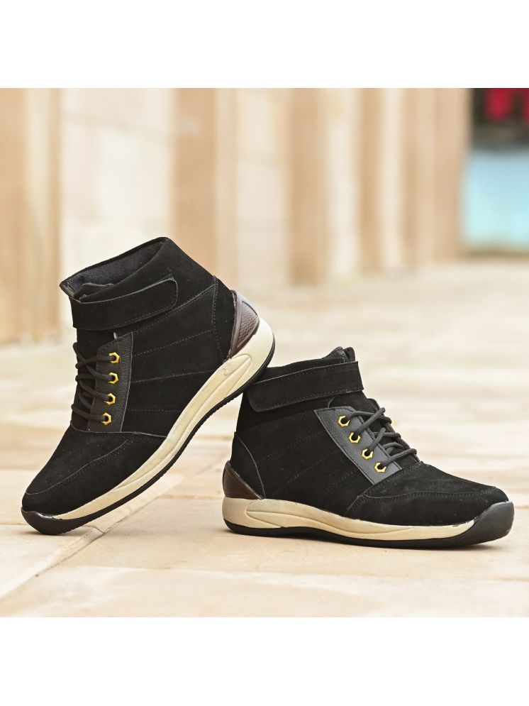     			Bucik Men's Black Men's High Tops Shoes